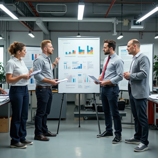 Panneaux d’affichage magnétiques configurables Lean – tableaux blancs sur pieds pour management visuel, indicateurs SQCDP et animation d’équipe en atelier ou bureau