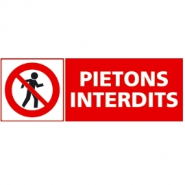 Piétons interdits