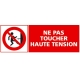 Ne pas toucher haute tension