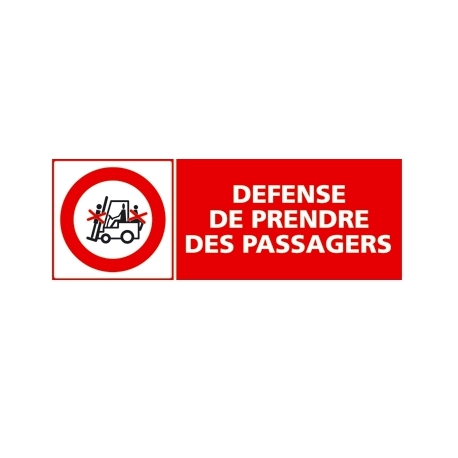 Défense de prendre des passagers