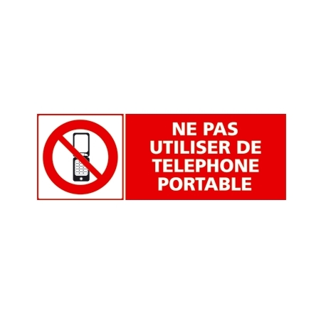 Ne pas utiliser de téléphone portable