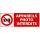 Appareils photo interdits