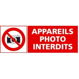 Appareil photo interdit