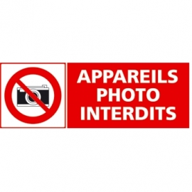 Appareils photo interdits