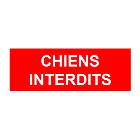 Chiens interdits