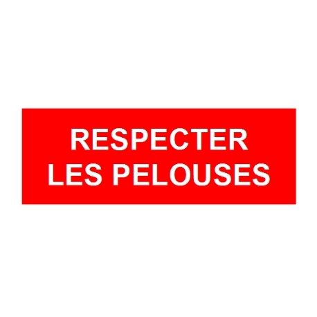 Respecter les pelouses