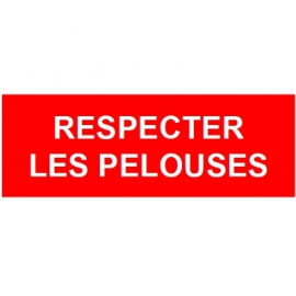 Respecter les pelouses