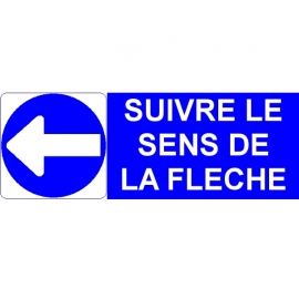 Suivre le sens de la flèche gauche