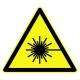 Panneau Danger triangulaire "Laser rayonnant"
