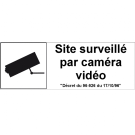 Site surveillé par caméra vidéo