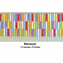 Planning à fiches en T Mensuel