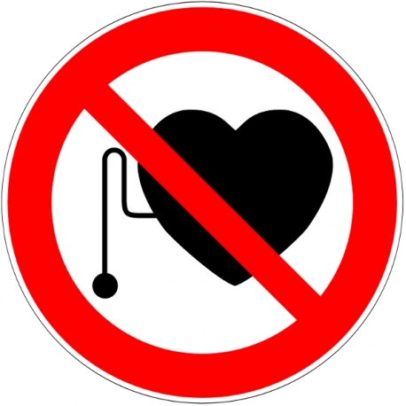 Stimulateur cardiaque - pacemaker interdit