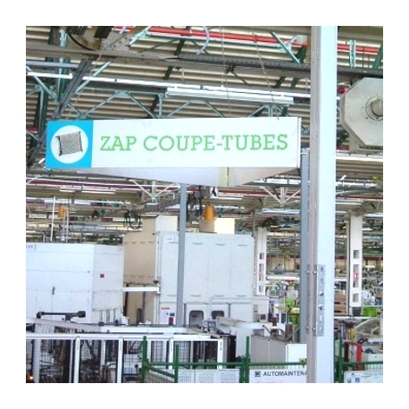 PVC - 3 faces - Imprimé- Panneaux suspendus