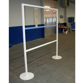 Ossature métallique sur pied en tube 30x30