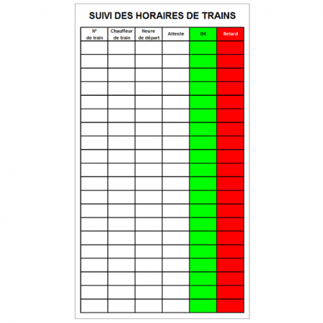 Suivi horaires de Trains 120x90