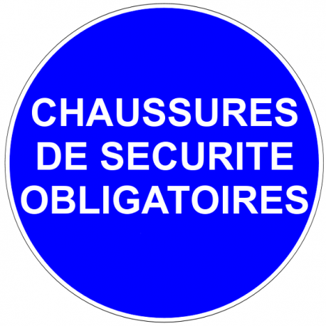 Chaussures de sécurité obligatoires