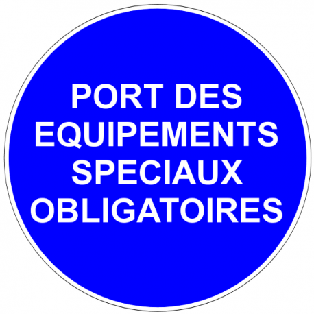 Port des équipements spéciaux obligatoires