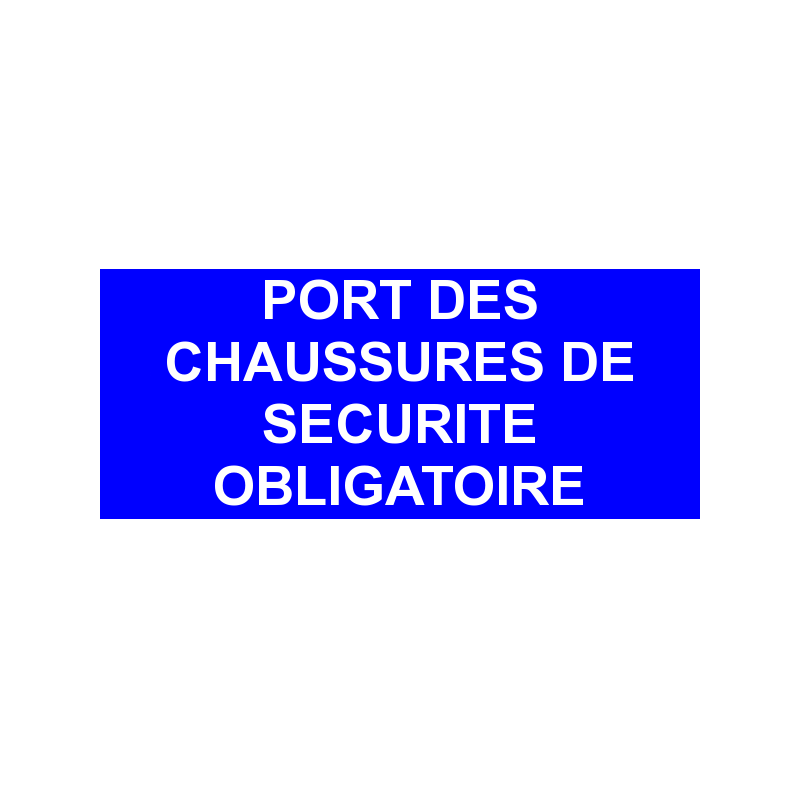 Port sur-chaussures obligatoire obligatoire formats et matières au choix