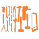 Silhouettes outils adhésives