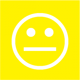 Smiley Jaune simple face magnétique 