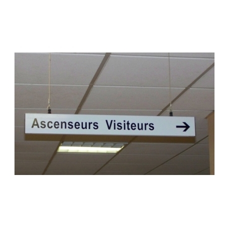 Panneau suspendu PVC - Recto/Verso - 1m x 1m