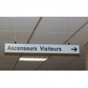 Panneau suspendu PVC - Recto/Verso - 1m x 1m