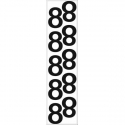 10 chiffres arrondis N° 8 - Hauteur 100mm