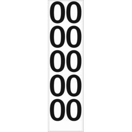 10 chiffres arrondis N° 0 - Hauteur 100mm