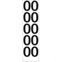 10 chiffres arrondis N° 0 - Hauteur 100mm