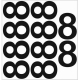 10 chiffres arrondis N° 8 - Hauteur 200mm