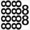 10 chiffres arrondis N° 8 - Hauteur 200mm
