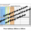 Impression effaçable personnalisée SANS CONTROLE - 200 cm x 100 cm