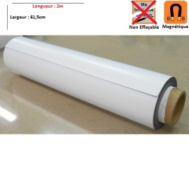 Rouleau magnétique Blanc à découper H615mm x L 2m x 850µ