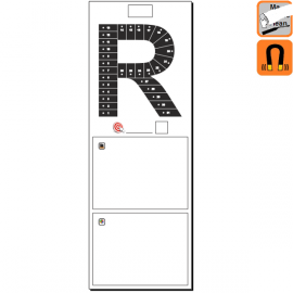 Indicateur Visuel Rentabilité "R" magnétique, effaçable à sec