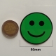 Lot de 5 Smileys ronds simples faces magnétiques de 50mm