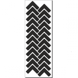 24 Angles Arrondis 75x75x25mm- Marquage au sol