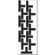 13 T Arrondis 125x75x25mm - Marquage au sol
