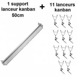 Ensemble 1 support 50cm + 11 Lanceur Kanban
