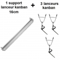 Ensemble avec 1 support 16cm + 3 Lanceurs Kanban