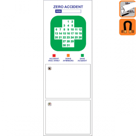 Indicateur Visuel avec Croix Sécurité magnétique, effaçable à sec