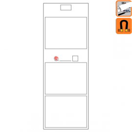 Indicateur Visuel avec 3 emplacements A4 blancs