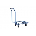 Chariot FIMM porte-bac 200 kg 600 x 400 mm roues Ø 125 mm 