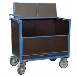 Chariot FIMM 500 kg 1000 x 700 mm conteneur bois avec toit 