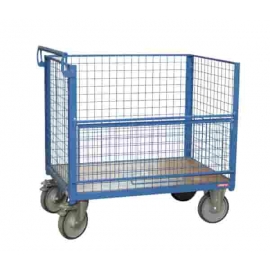 Chariot Fimm Pour Transporter Des Plaques – 500 Kg, Roues 200 Mm, Avec 2 Ridelles De 800 Mm