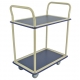 Desserte FIMM 300kg tôle 2 plateaux 890x590 mm + tapis caoutchouc 
