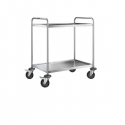 Servante FIMM 120 kg inox 304 L 2 plateaux 800x500 mm 