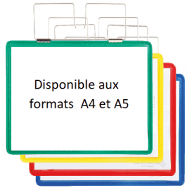 Pochette d'identification renforcée à accrocher A4 et A5