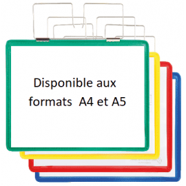 Pochette d'identification renforcé à accrocher A4 et A5