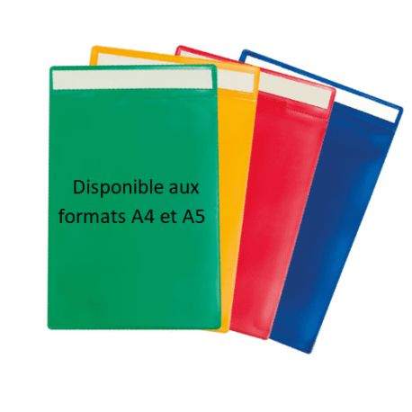Pochette d'identification flexible adhésive A4 et A5