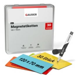 30 étiquettes post-it Scrum Board Magnétiques Effaçables multicolors 120x70mm